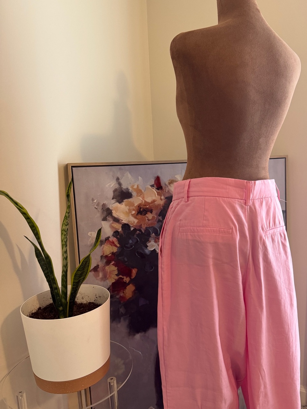 Zara Pink Wide-Leg Trousers 🇰🇼 - Picture 2 of 2